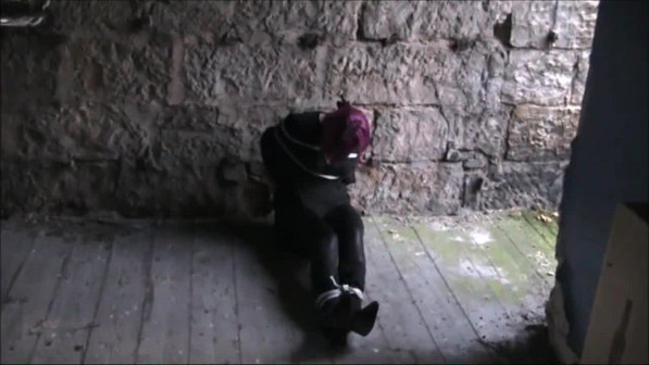 Tracey Tied Up and Gagged in the Ruined Building