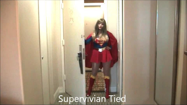 Supervivian Tied and Ballgagged