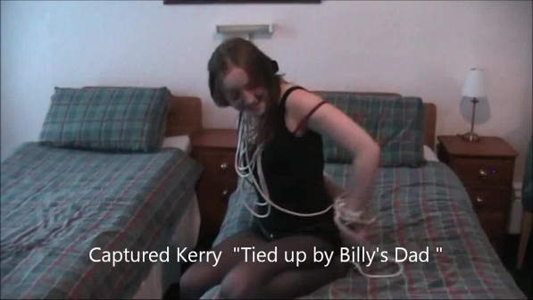 Captured Kerry Tied Up By Bllys dad